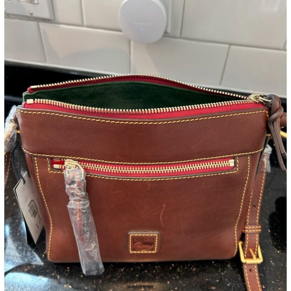 Dooney & Bourke Florentine leather Allison Crossbody - Chestnut